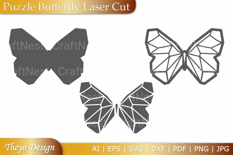 Puzzle Butterfly SVG Bundle