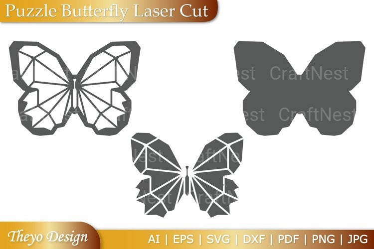 Puzzle Butterfly SVG Bundle