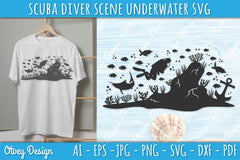 Scuba Diver Underwater World SVG Bundle 6 - CraftNest - Digital Crafting and Art