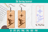 Ski Earring Laser Cut SVG Bundle