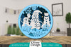 Snowman 3D Layered Lasercut SVG Bundle
