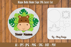 Baby Name Sign SVG Laser Cut Bundle 8 - CraftNest - Digital Crafting and Art