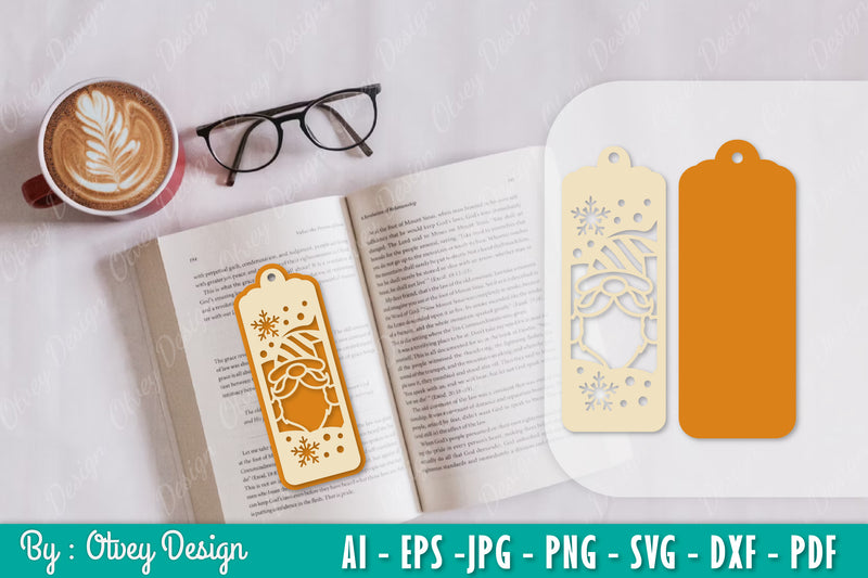 Gnome Bookmark SVG Bundle 3 - CraftNest - Digital Crafting and Art