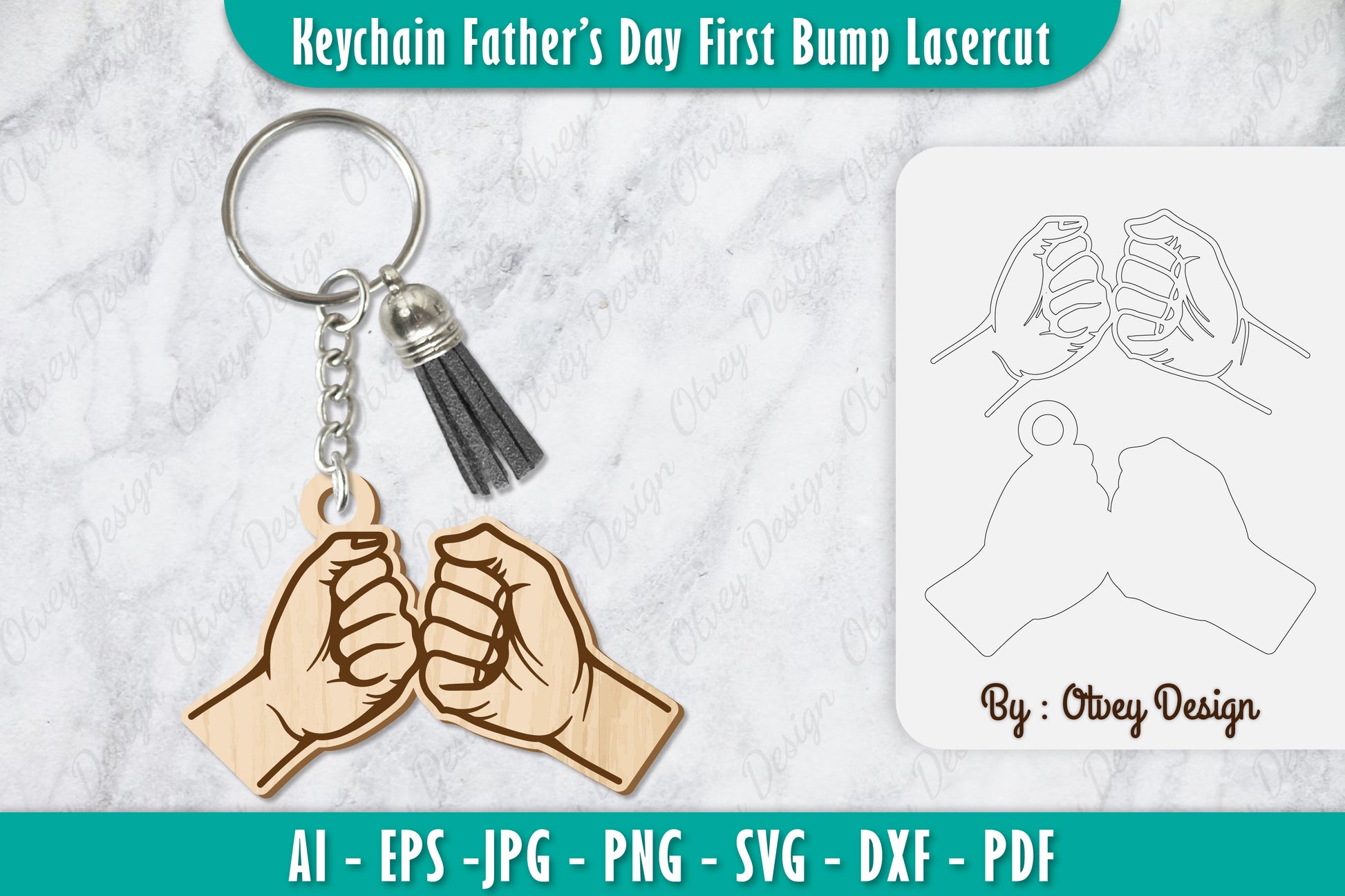Father's Day First Bump Keychain SVG Bundle 4 - CraftNest - Digital Crafting and Art
