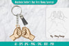 Father's Day First Bump Keychain SVG Bundle