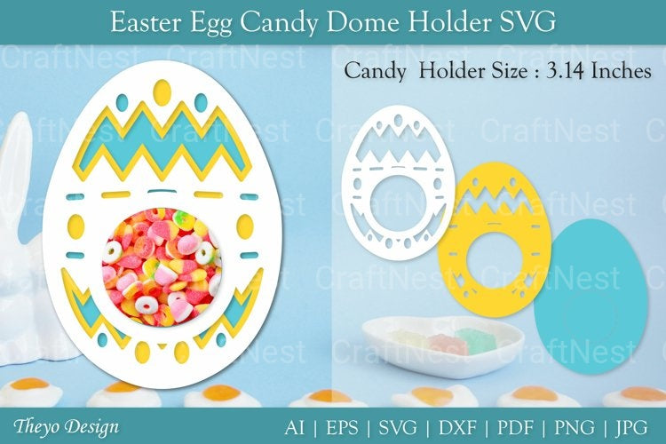 Easter Candy Dome Holder SVG Bundle