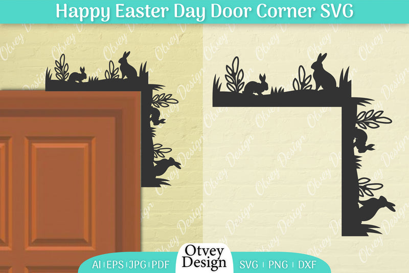 Easter Door Corner SVG Bundle 12 - CraftNest - Digital Crafting and Art