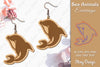 Sea Animals Earrings Laser Cut SVG Bundle