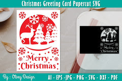 Christmas Greeting Card SVG Bundle 5 - CraftNest - Digital Crafting and Art