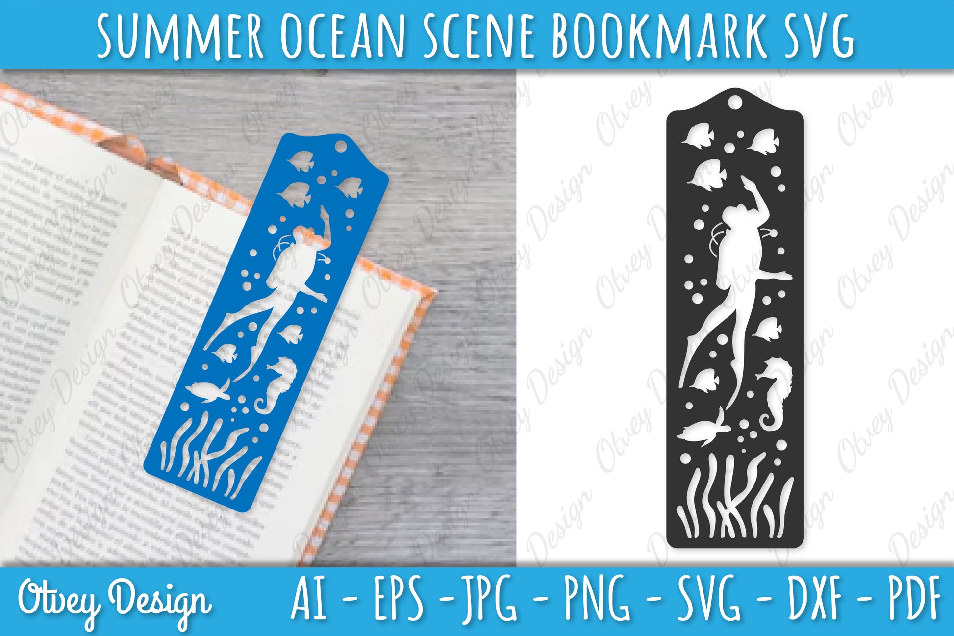 Summer Beach Bookmark SVG Bundle 2 - CraftNest - Digital Crafting and Art