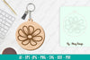 Flower Keychain SVG Bundle