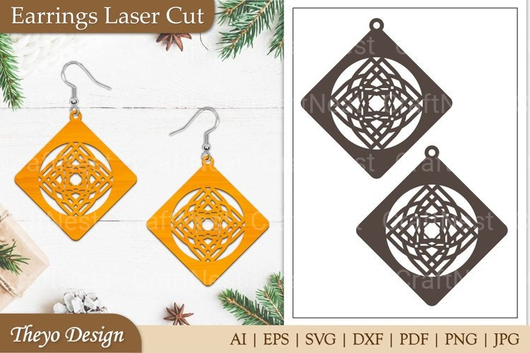 Earrings Lasercut SVG Bundle