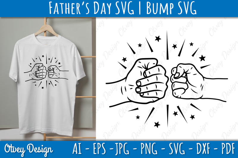 Father's Day Fist Bump SVG Bundle 1 - CraftNest - Digital Crafting and Art