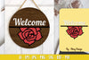Rose Flower Welcome Sign SVG Bundle