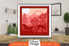 Christmas Santa Sleigh 3D Shadowbox Layered SVG Bundle