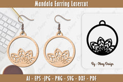 Earring Mandala SVG Bundle 13 - CraftNest - Digital Crafting and Art