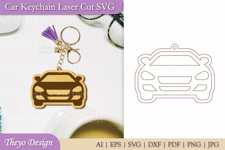 Car Key Chain SVG Bundle