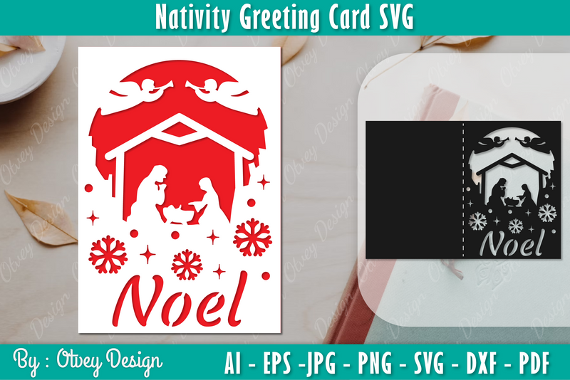 Nativiti Greeting Card SVG Bundle 5 - CraftNest - Digital Crafting and Art