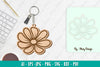 Flower Keychain SVG Bundle