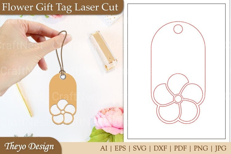 Flower Tags SVG Bundle