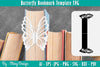 Butterfly Bookmark Template SVG Bundle