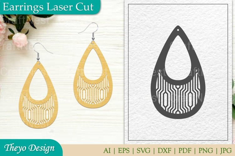 Earrings Laser Cut SVG Bundle