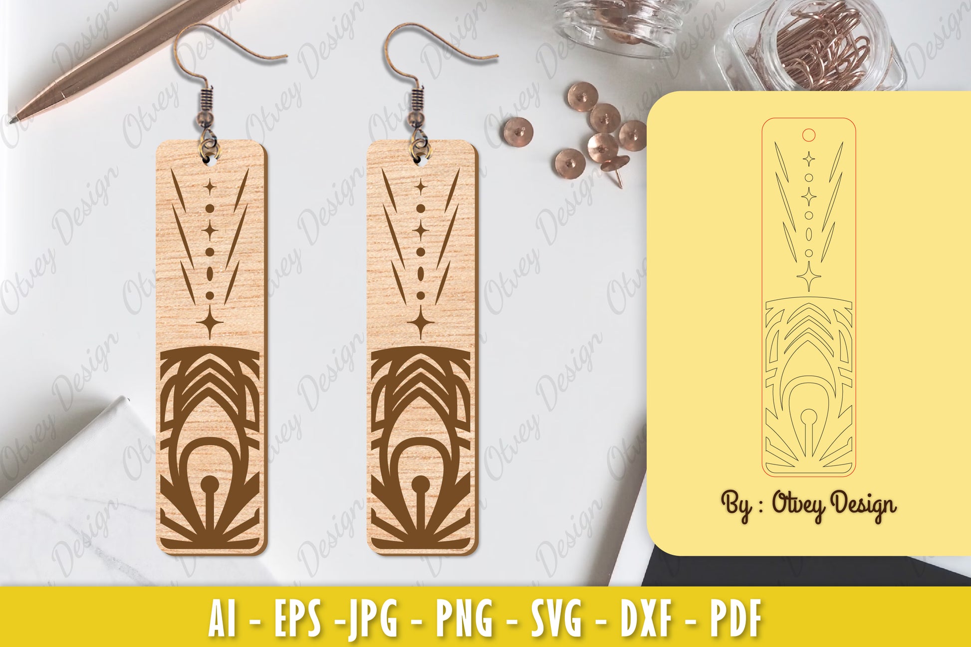 Earrings Mandala SVG Bundle 21 - CraftNest - Digital Crafting and Art