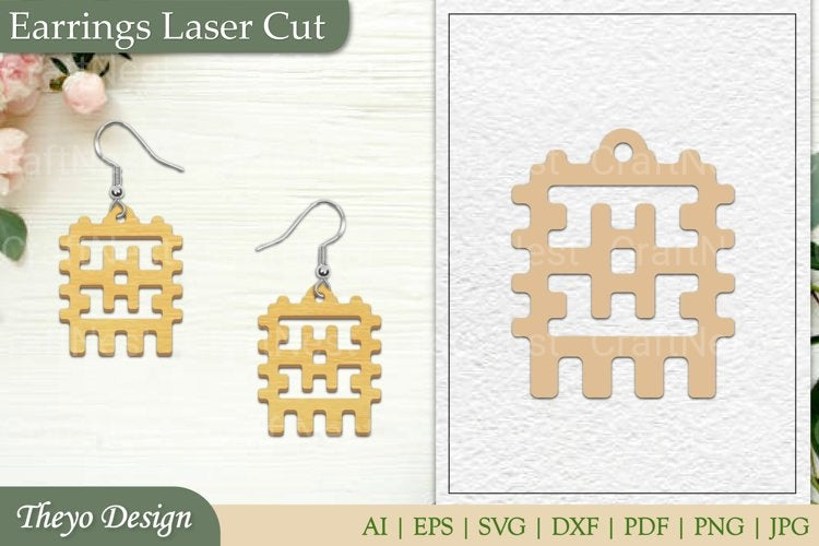 Lasercut Earrings SVG Bundle