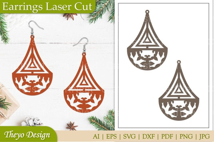 Lasercut Earrings SVG Bundle