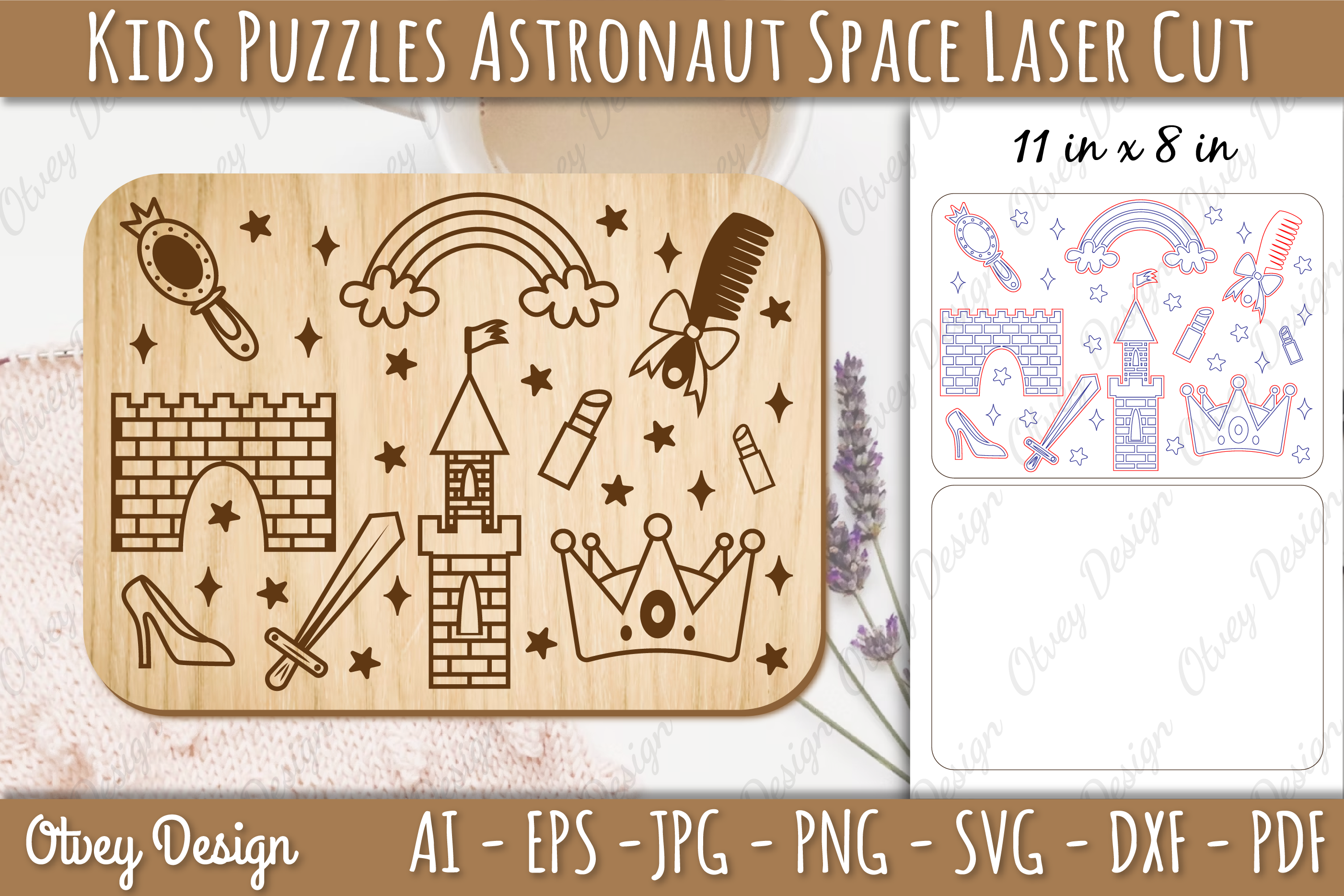 Kids Castle Educational Puzzles SVG Bundle