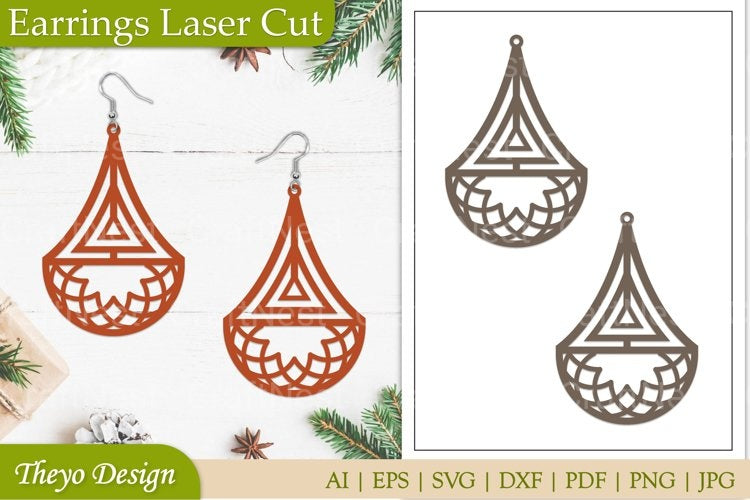 Lasercut Earrings SVG Bundle