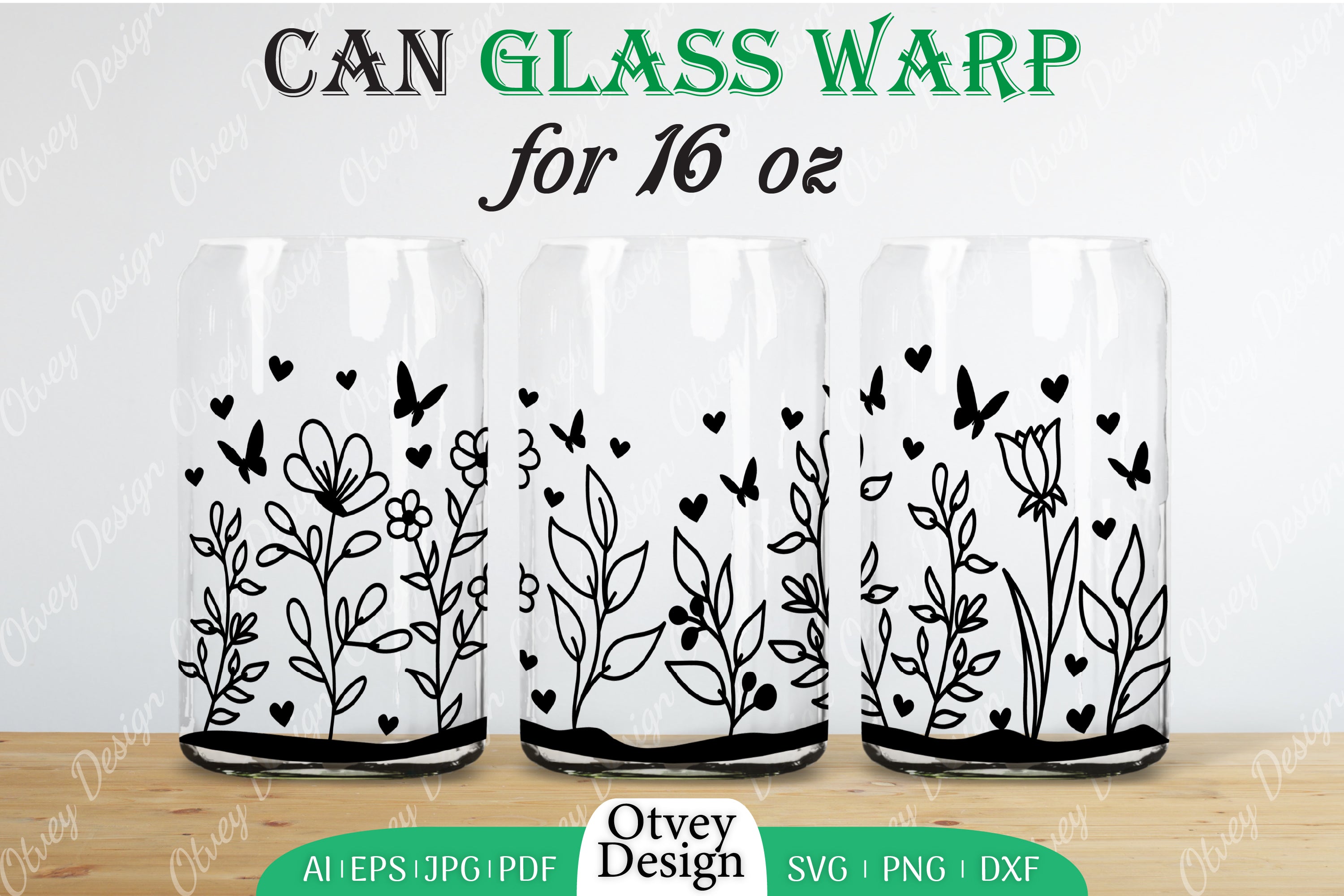 Blooming Wildflowers Can Glass 16 OZ SVG Bundle 6 - CraftNest - Digital Crafting and Art