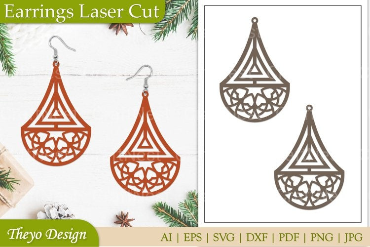 Lasercut Earrings SVG Bundle