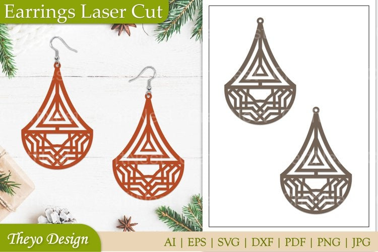 Lasercut Earrings SVG Bundle