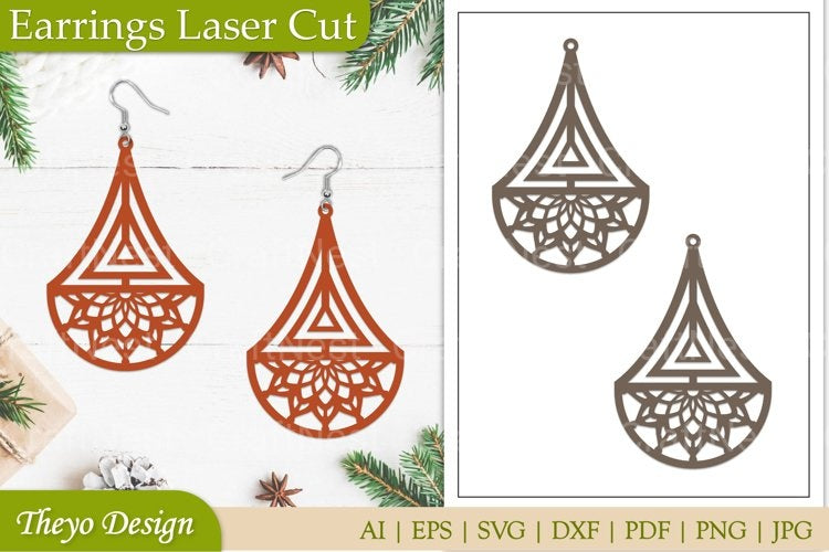 Lasercut Earrings SVG Bundle