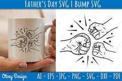 Father's Day Fist Bump SVG Bundle 4 - CraftNest - Digital Crafting and Art