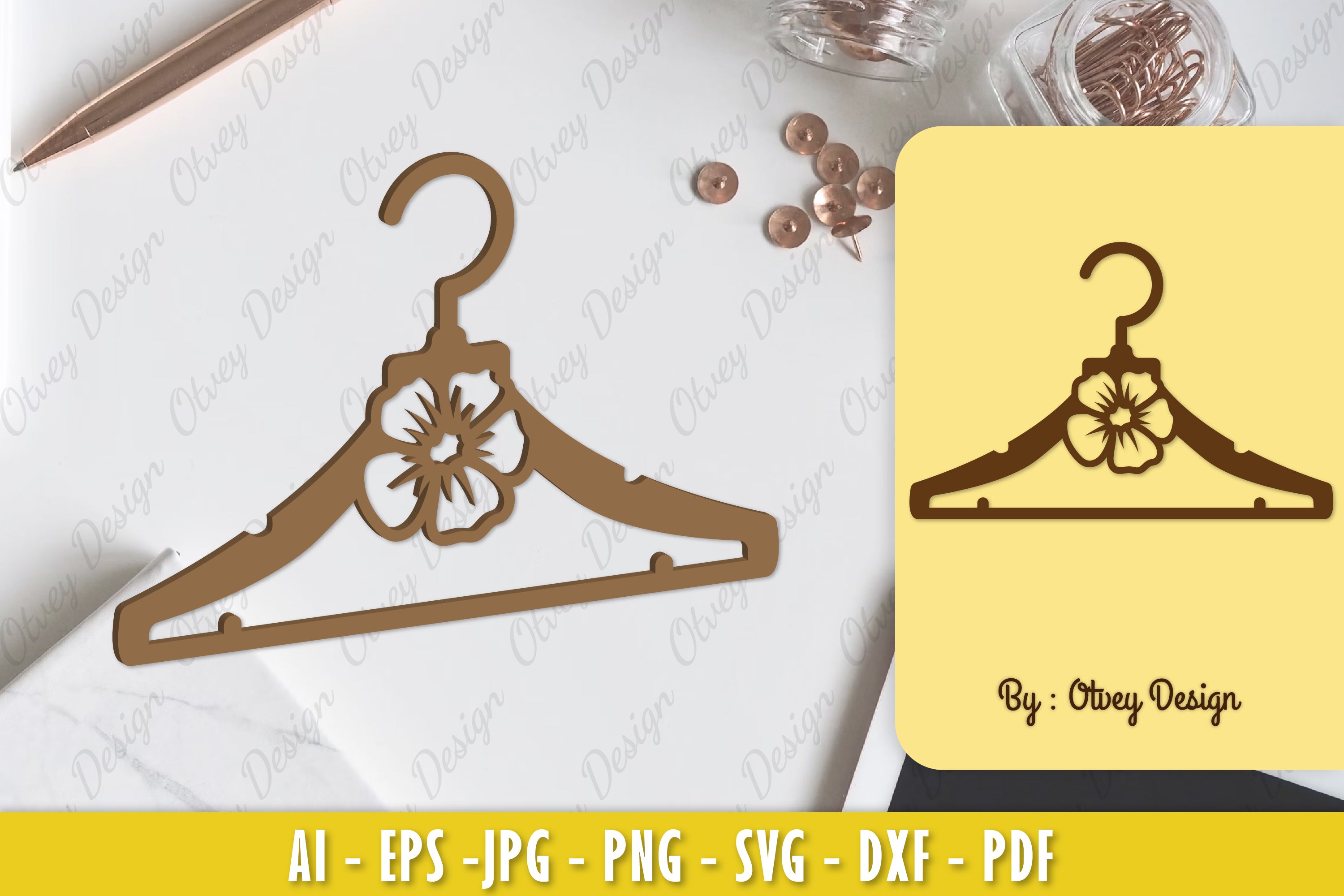 Flower Hanger Laser Cut SVG Bundle 4 - CraftNest - Digital Crafting and Art