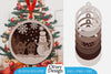 Christmas Snowman Ornament SVG Bundle