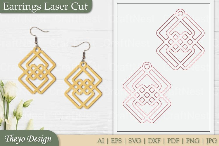 Earrings Laser Cut SVG Bundle
