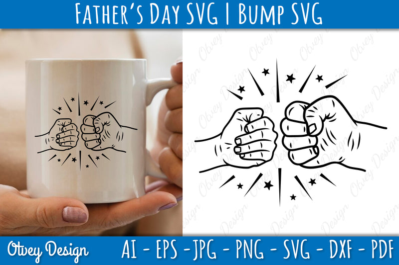 Father's Day Fist Bump SVG Bundle 6 - CraftNest - Digital Crafting and Art