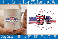 4th of July Patriotic Fist Bump SVG Bundle 5 - CraftNest - Digital Crafting and Art