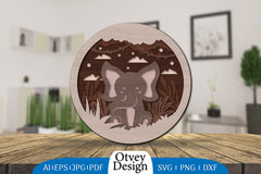 Animals 3D Layered Lasercut SVG Bundle 5 - CraftNest - Digital Crafting and Art