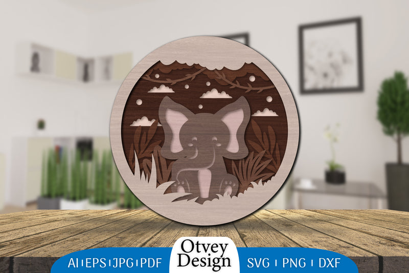 Animals 3D Layered Lasercut SVG Bundle 5 - CraftNest - Digital Crafting and Art