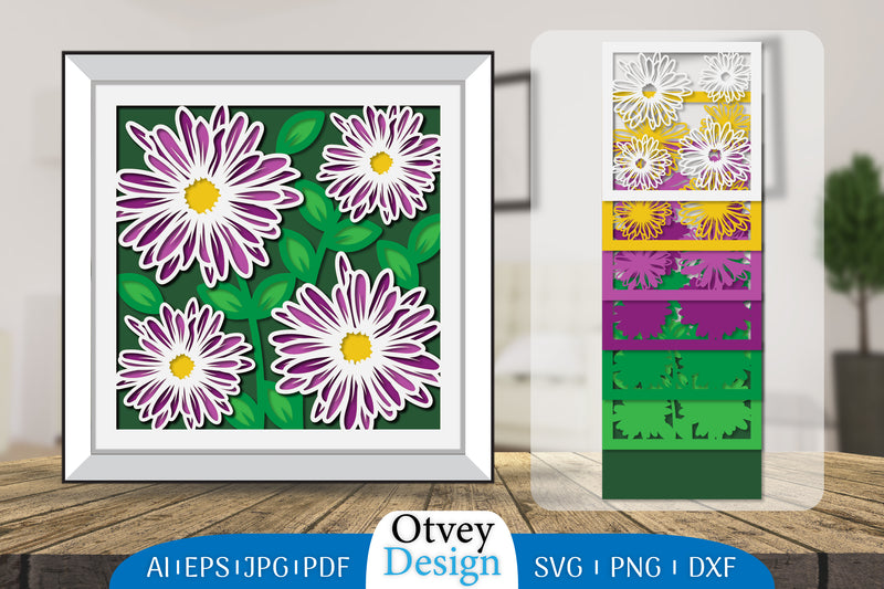 3D Flower Papercut SVG Bundle 2 - CraftNest - Digital Crafting and Art