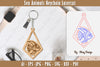Keychain Sea Animals Laser Cut SVG Bundle