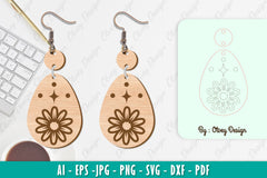 Flower Earring SVG Bundle 78 - CraftNest - Digital Crafting and Art
