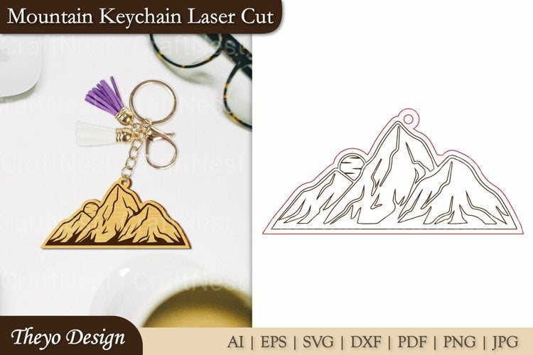Mountain Key Chain SVG Bundle