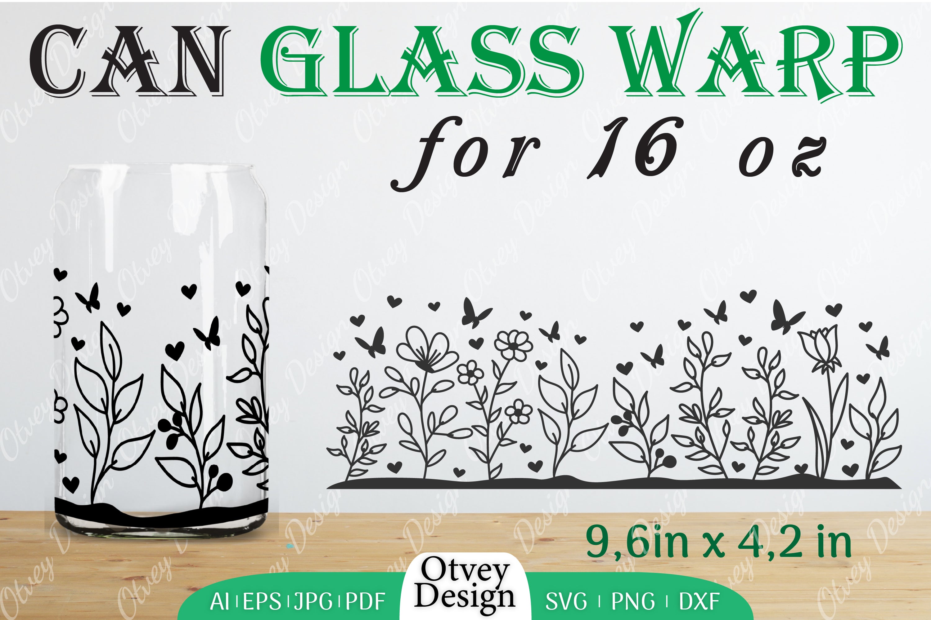 Blooming Wildflowers Can Glass 16 OZ SVG Bundle 6 - CraftNest - Digital Crafting and Art
