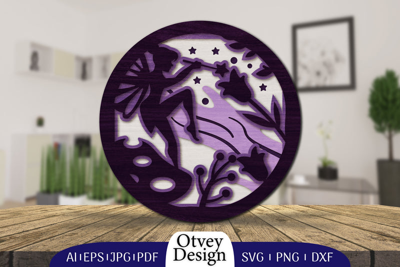 Fairy 3D Layered Lasercut SVG Bundle 3 - CraftNest - Digital Crafting and Art