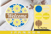 Sunflower Welcome Sign Layered Lasercut SVG Bundle